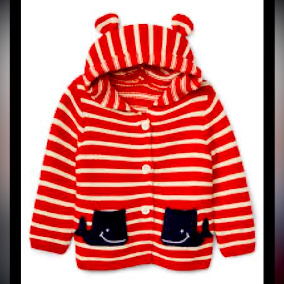 Whale garter hoodie sweater from GAP - Picture 1 of 6